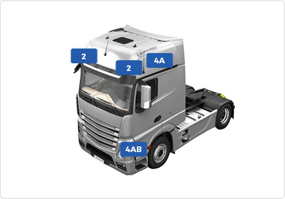 Semi Cab Truck Front